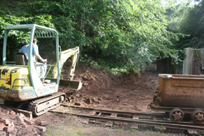 Pleased to be supporting the Lea Bailey Light Railway with Digger Hire - July 2014