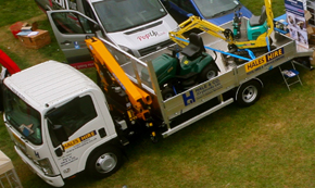 New Beaver Tail Truck at Hales Hire - September 2013